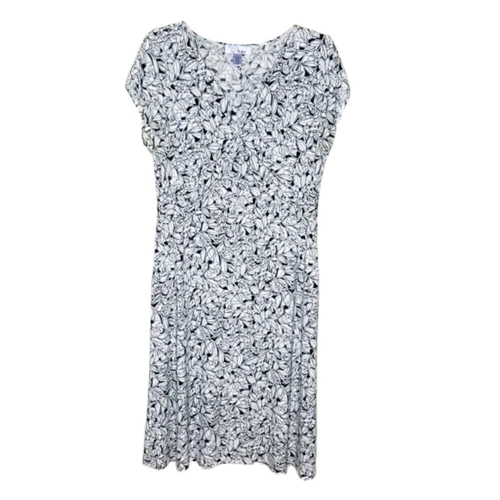 ❤️ NINE & CO Floral Graphic Dress Size L